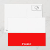 vlag van Polen Briefkaart (Voorkant / Achterkant)