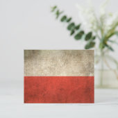 vlag van Polen Briefkaart (Staand voorkant)