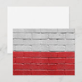 vlag van Polen Briefkaart (Voorkant / Achterkant)