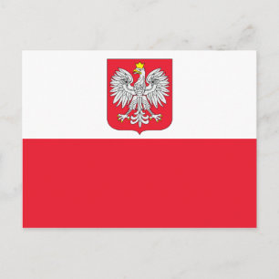 Vlag van Polen Briefkaart