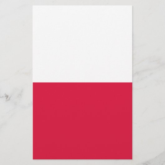 vlag van Polen Briefpapier (Voorkant)