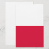 vlag van Polen Briefpapier (Voorkant / Achterkant)