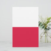 vlag van Polen Briefpapier (Staand voorkant)