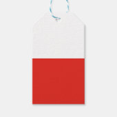 Vlag van Polen Cadeaulabel (Voorkant)
