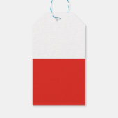 Vlag van Polen Cadeaulabel (Achterkant)