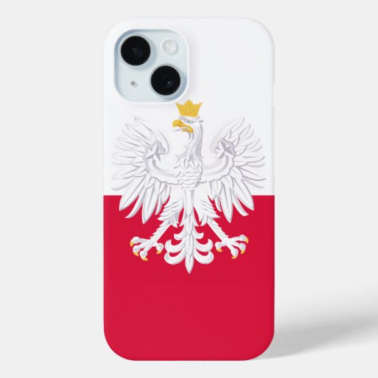 Vlag van Polen Case-Mate iPhone Case (Achterkant)