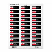 Vlag van Polen Etiket (Full Sheet)