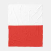 Vlag van Polen Fleece Deken (Voorkant)