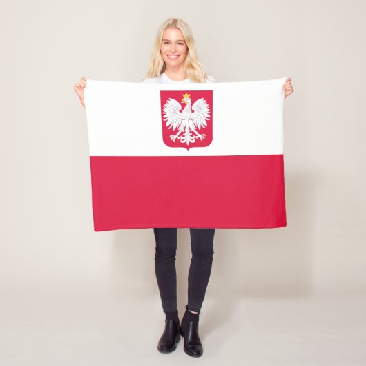 Vlag van Polen Fleece Deken (In situ)