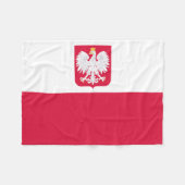 Vlag van Polen Fleece Deken (Voorkant (Horizontaal))