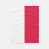 Vlag van Polen Fleece Deken (Voorkant)