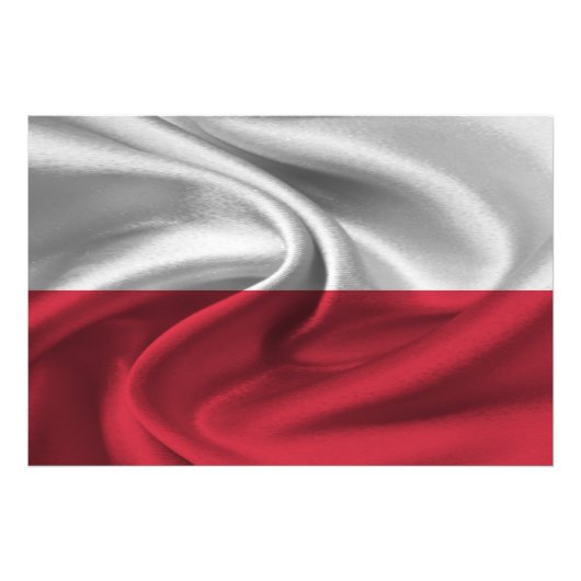 Vlag van Polen Foto Afdruk (Voorkant)