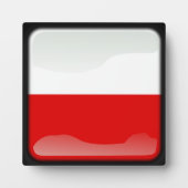 vlag van Polen Fotoplaat (Voorkant)