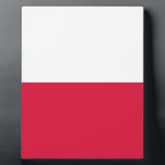 vlag van Polen Fotoplaat<br><div class="desc">De vlag van Polen - Flaga Rzeczypospolitej Polskiej - Flaga Polski</div>
