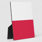 vlag van Polen Fotoplaat (Zijkant)