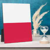 vlag van Polen Fotoplaat (Zijkant)