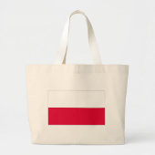 vlag van Polen Grote Tote Bag (Voorkant)