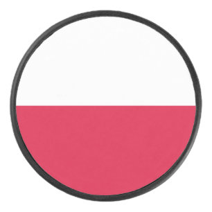 Vlag van Polen Hockey Puck
