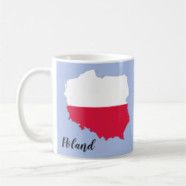 Vlag van Polen Kaart Koffiemok