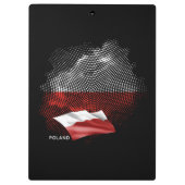 Vlag van Polen Klembord (Achterkant)