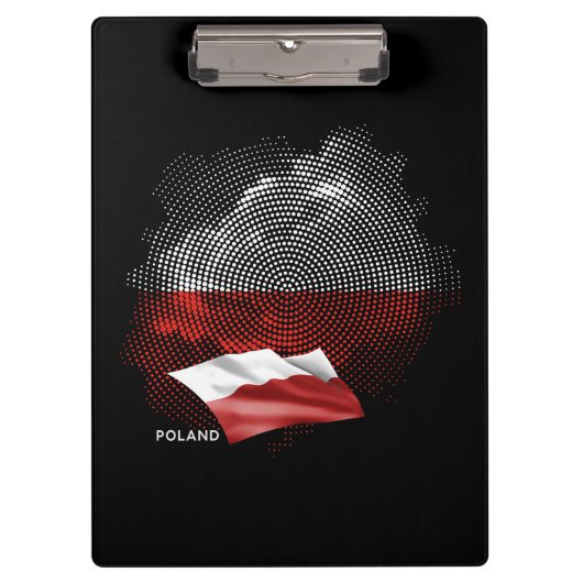 Vlag van Polen Klembord (Voorkant)