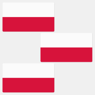 Vlag van Polen Labels