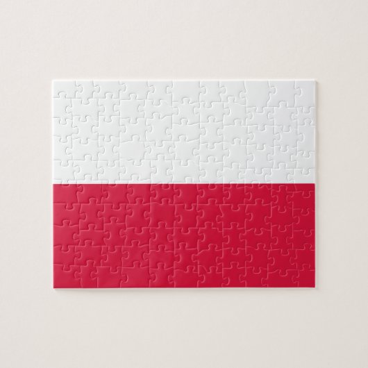 Vlag van Polen Legpuzzel (Horizontaal)