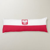 Vlag van Polen Lichaamskussen (Achterkant)