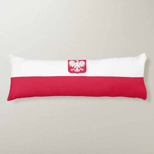 Vlag van Polen Lichaamskussen (Voorkant)
