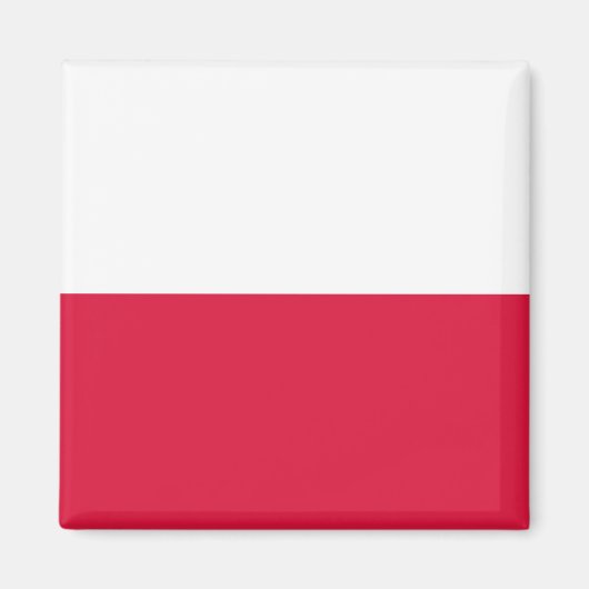 Vlag van Polen Magneet (Voorkant)
