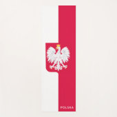Vlag van Polen (met wapen) Yogamat (Voorkant)