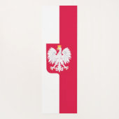 Vlag van Polen (met wapen) Yogamat (Achterkant)