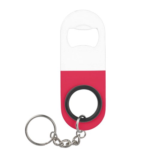 Vlag van Polen Mini Flessenopener (Voorkant)
