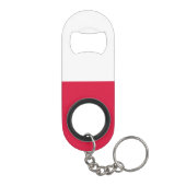 Vlag van Polen Mini Flessenopener (Achterkant)