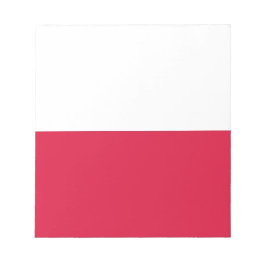 vlag van Polen Notitieblok (Voorkant)