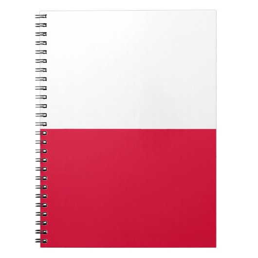 vlag van Polen Notitieboek (Voorkant)