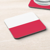 vlag van Polen Onderzetter (Linkerzijde)