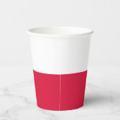 Vlag van Polen Papieren Bekers (Rechts)