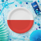 Vlag van Polen Papieren Bordje (Feest)