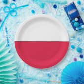 Vlag van Polen Papieren Bordje (Feest)