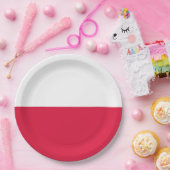 Vlag van Polen Papieren Bordje (Feest)