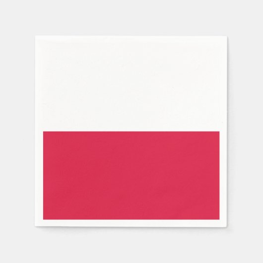 Vlag van Polen Papieren servetten (Voorkant)