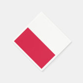 Vlag van Polen Papieren servetten (Hoek)