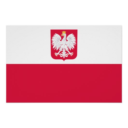 Vlag van Polen Perfect Poster (Voorkant)