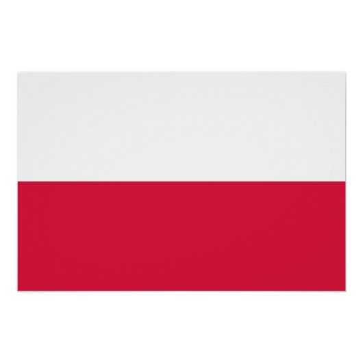 Vlag van Polen Perfect Poster (Voorkant)