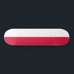 Vlag van Polen Persoonlijk Skateboard<br><div class="desc">Patriottische vlag van Polen.</div>