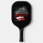 Vlag van Polen Pickleball Paddle (Achterkant)