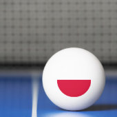 Vlag van Polen Pingpongbal (Net)