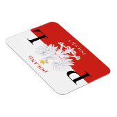Vlag van Polen Polska Premium Flex Magnet Magneet (Rechterzijde)