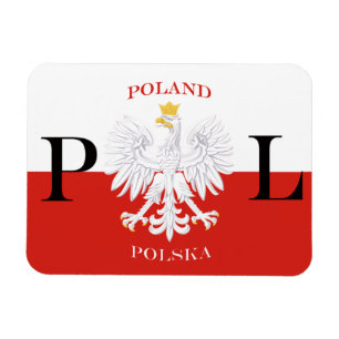Vlag van Polen Polska Premium Flex Magnet Magneet